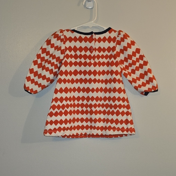 Gymboree Red and White Geometric Dress - Picture 4 of 6